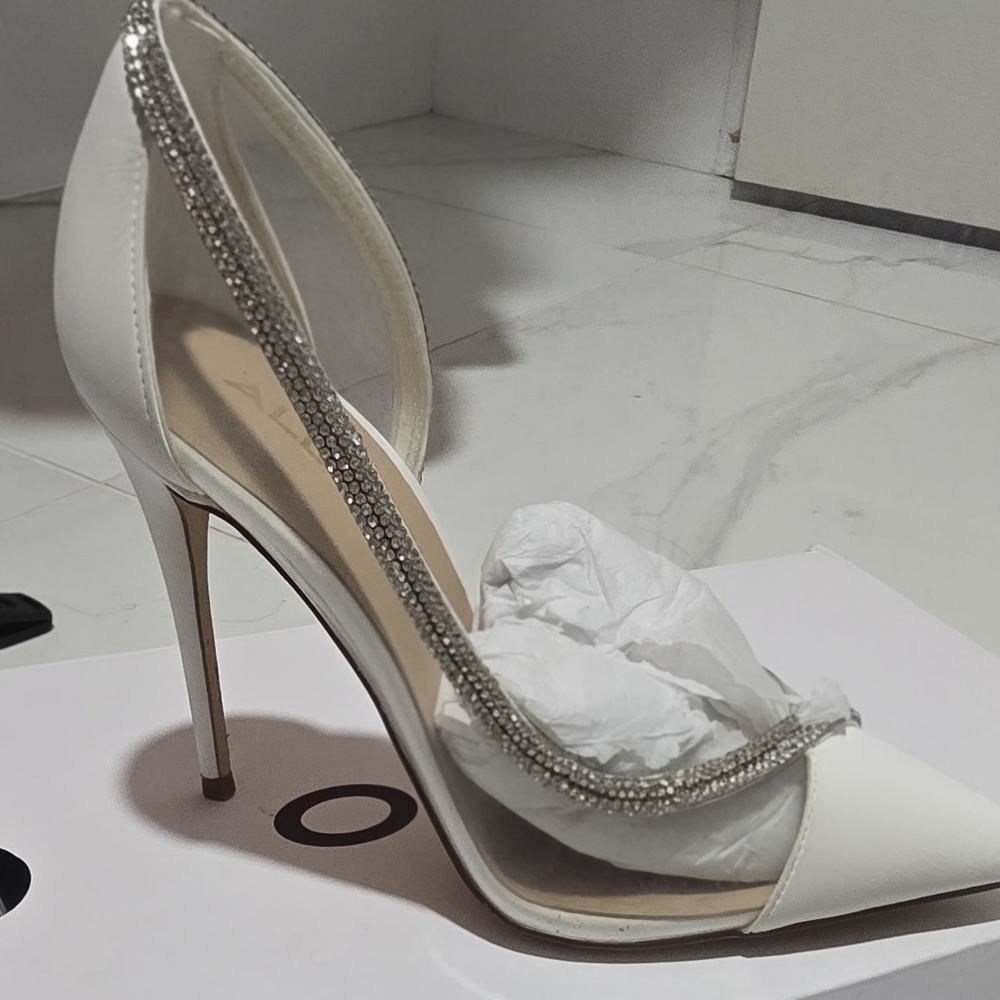 Aldo White Heels with Sleek Stiletto Design